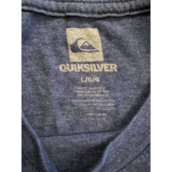 Quiksilver Mens Navy Graphic T-Shirt L - Picture 3 of 4